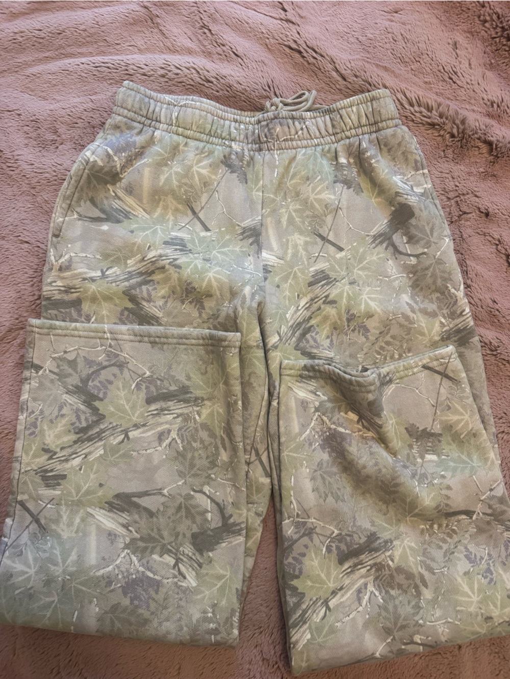 PacSun Beige Drawstring Fleece-Lined Joggers